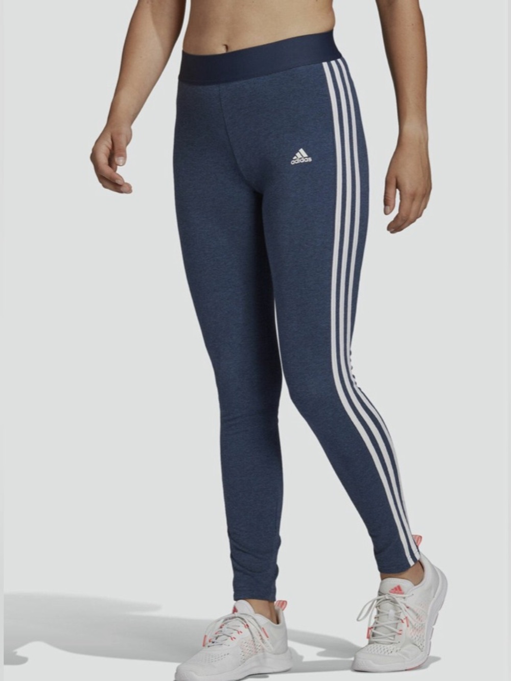 Adidas 3-Stripe Cotton Blend Leggings in Size Extra Small, NWT